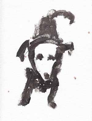 Hunde im Wohnzimmer cool gemalt