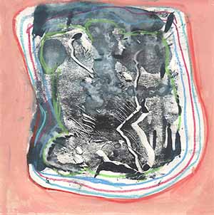 Malerei Mischtechnik - Blech