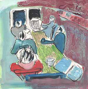 Malerei Mischtechnik - Meeting