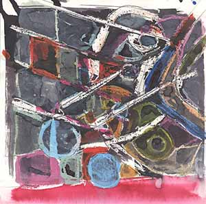 Malerei Mischtechnik - Think