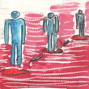 Malerei Mischtechnik - Wegweiser