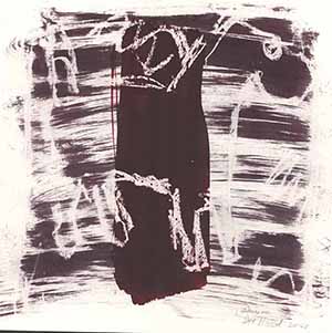 Monotypie auf Papier, Der Hund