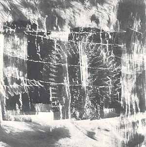 Monotypie auf Papier, Tor zum Himmel