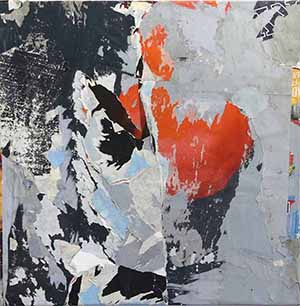 Abstrakte Collage aus Papier