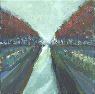 Landschaft Nymphenburg, Acryl aufLeinwand