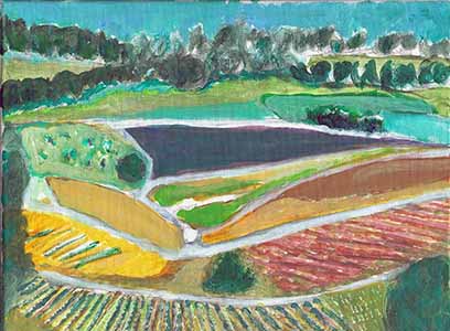 Landschaft Baden-Württemberg, Acryl aufLeinwand